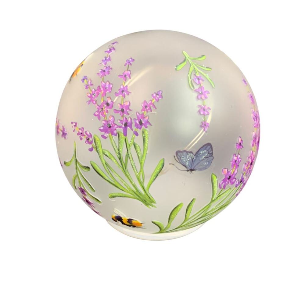 Melrose Acrylic Tabletop Fairy Light Globe Butterfly Bee Flower 5" - Picture 2 of 8